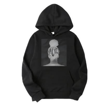 VALXCE Inverted Hair Design Hoodie